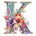 Alphabet Flowers Fabric Panel 2