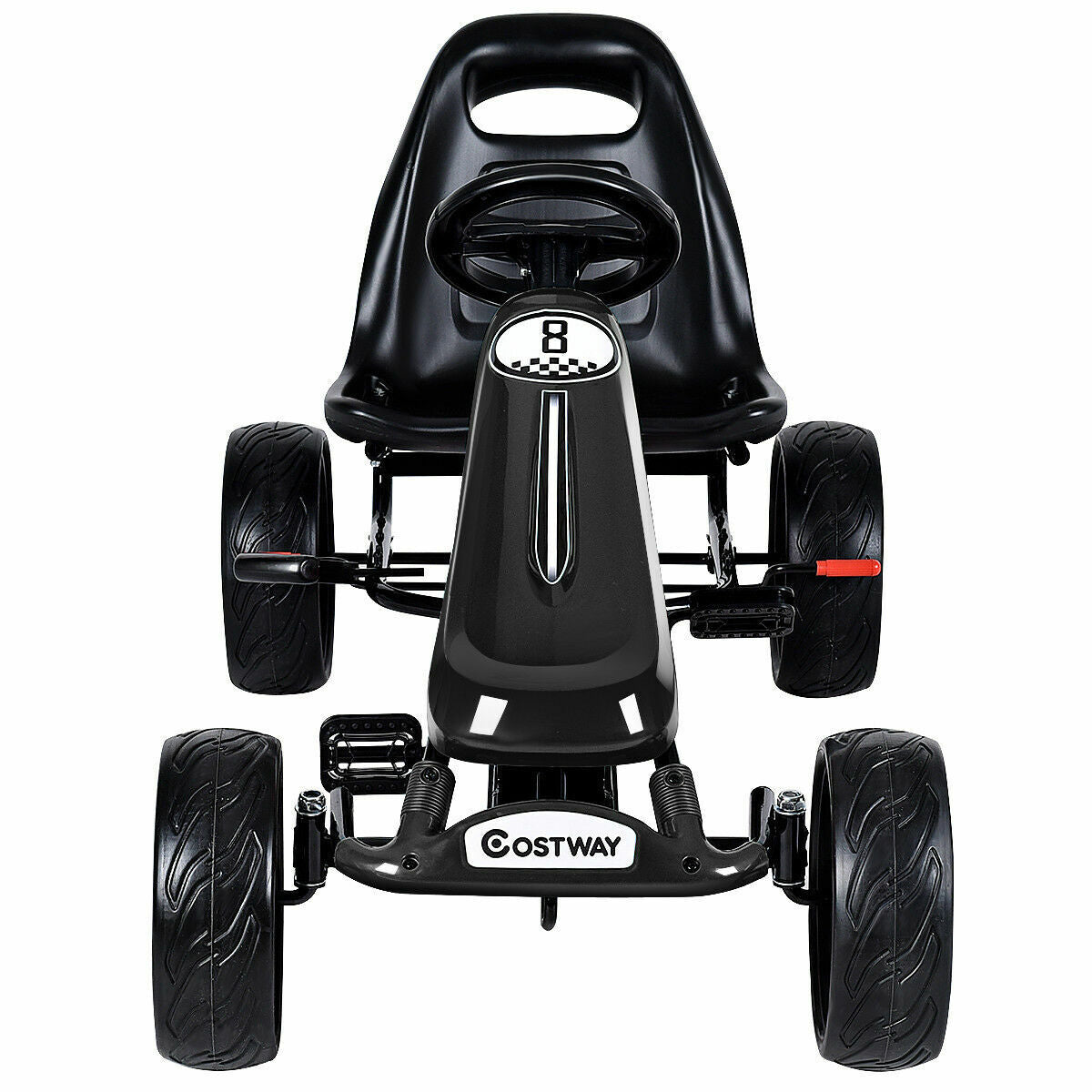Pedal-Powered Go Kart for Kids - 4 Wheel Racer Stealth - Perfect Christmas Gift