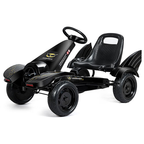Pedal Powered Go Kart for Kids with Clutch & Hand Brake - 4 Wheel Racer Toy