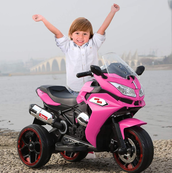Electric 3-Wheel Kids Motorbike with Rechargeable Battery