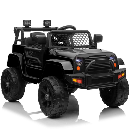 Police Jeep Ride-On Car for Kids with Remote Control and Big Hubs