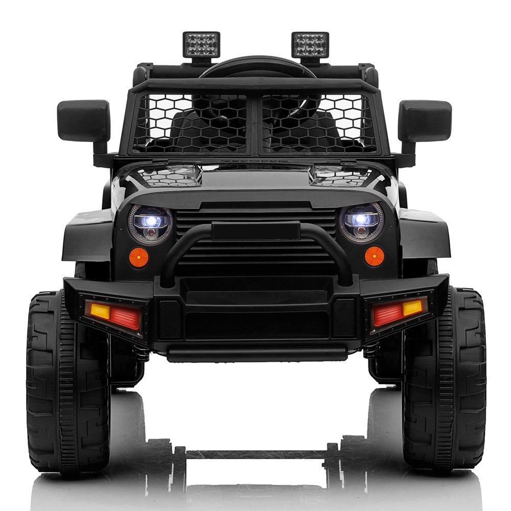 Police Jeep Ride-On Car for Kids with Remote Control and Big Hubs