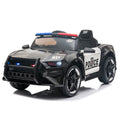 Police Sports Car for Kids with 2.4GHz Remote Control and LED Lights - 12V Ride-On Toy