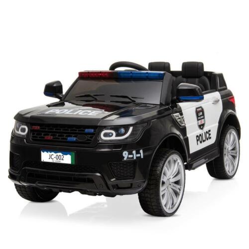 Police SUV 12V Electric Ride-On Car with Remote Control, LED Lights, and Music for Kids