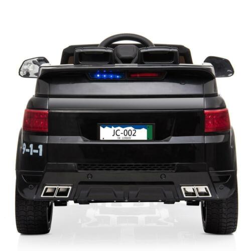 Police SUV 12V Electric Ride-On Car with Remote Control, LED Lights, and Music for Kids