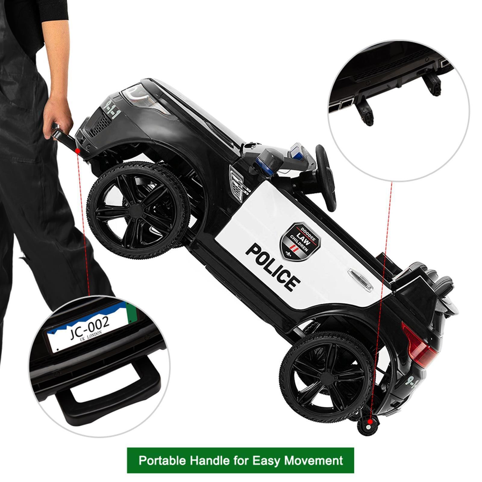 Police SUV Ride-On Car for Kids with 3 Speeds, Lights, AUX, and Sirens - Perfect Gift!