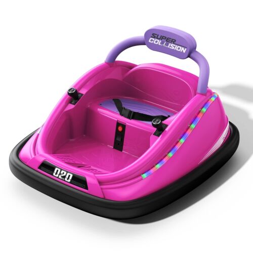 Powerwhale 12V Electric Kids Bumper Car with Remote Control - Fun Ride Toy for Children