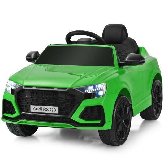 Premium 12 V Audi Q8 Kids Car with Remote Control - Green