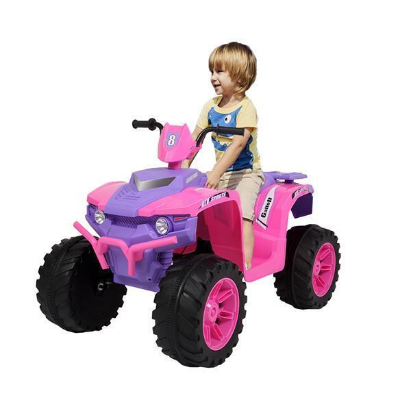 Premium 12V Dual Drive Electric Ride-On Car with LED Lights for Kids