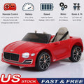 Premium 12V Kids Ride-On Car with Leather Seat and Battery Power - Bentley Inspired Design