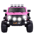 Electric Pink Jeep for Kids with Remote Control and Rechargeable Battery - 4 mph Speed