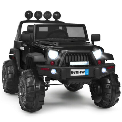 Premium 12V Ride-On Truck for Kids with Remote Control and Magnetic Double Doors