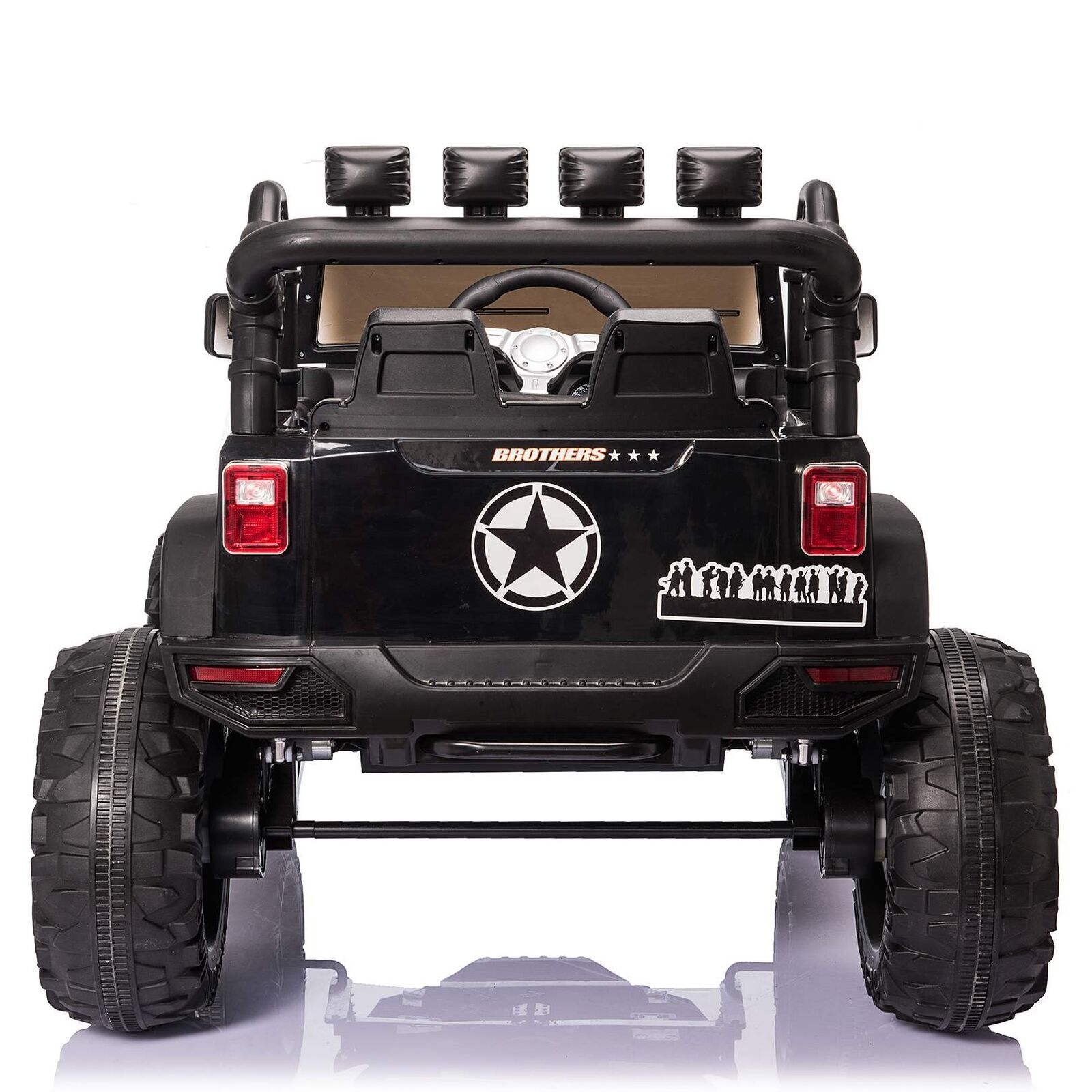 2-Seater Electric Ride-On Car with LED Lights, MP3 Player, and Remote Control for Kids (24V)