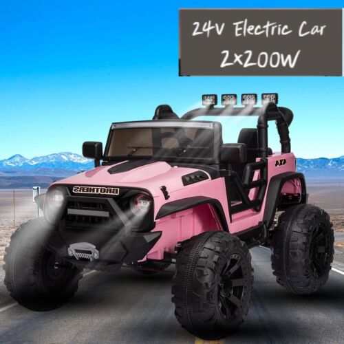 Premium 24V Electric Ride-On Jeep with Remote Control, LED Lights, MP3 Player - Perfect Gift for Kids