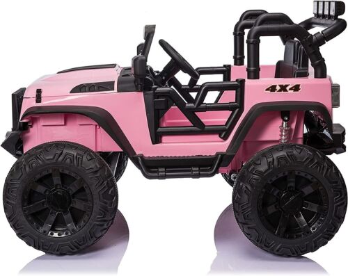 Premium 24V Kids Electric Jeep with Remote Control and 3-Speed Options - 400W Motor and LED Lights Included!