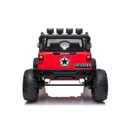 Premium 24V Kids Electric Jeep with Remote Control, LED Lights, MP3, and USB