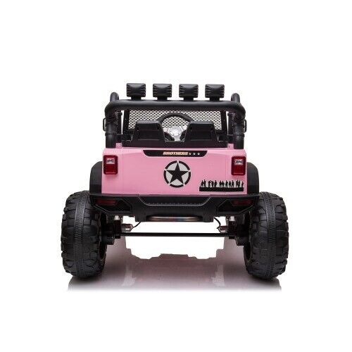 Premium 24V Kids Electric Jeep with Remote Control, LED Lights, MP3, and USB