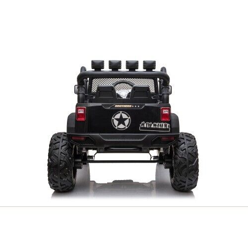Premium 24V Kids Electric Jeep with Remote Control, LED Lights, MP3, and USB