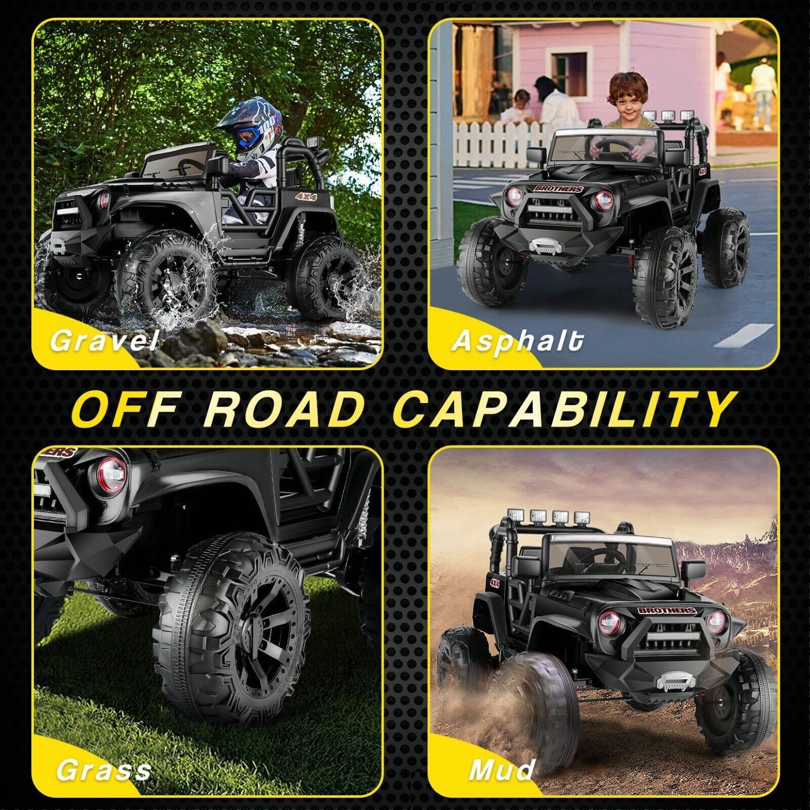 Premium 24V Ride On Truck for Kids with Parental Remote Control - New and Improved Model