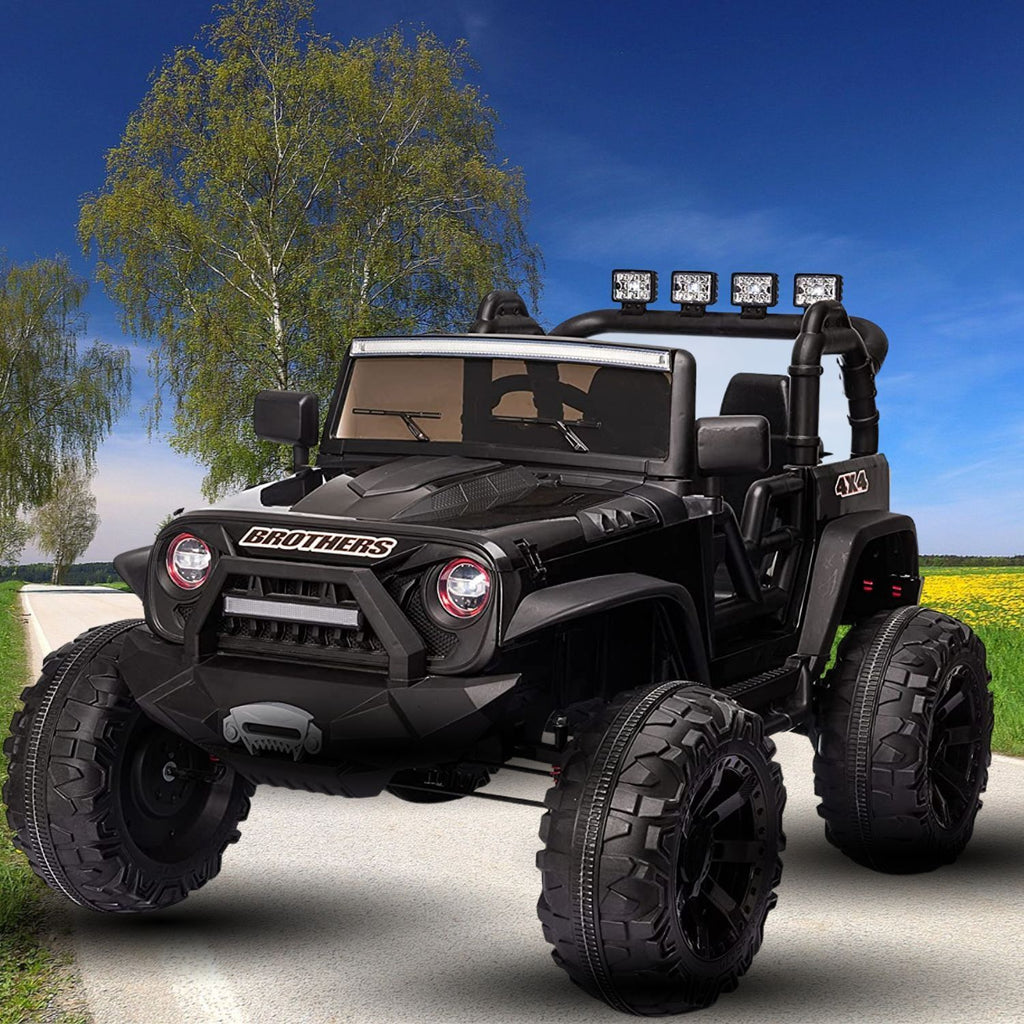 Premium 24V Ride-On Truck for Kids with Remote Control and 2 Seats - 400W Motor and LED Lights