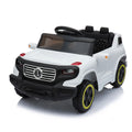 White Electric Stroller with Single 35W Motor and 6V7AH Battery for Normal Music Experience