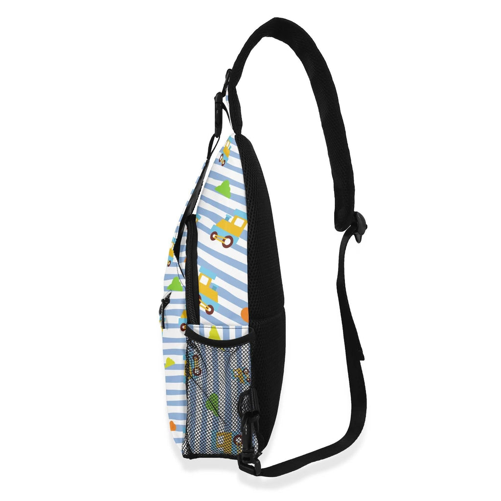 Choo-Choo Stripes Unisex Crossbody Bag