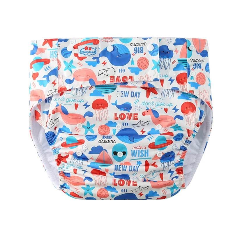 5Pcs Adorable Adult ABDL Cloth Diapers
