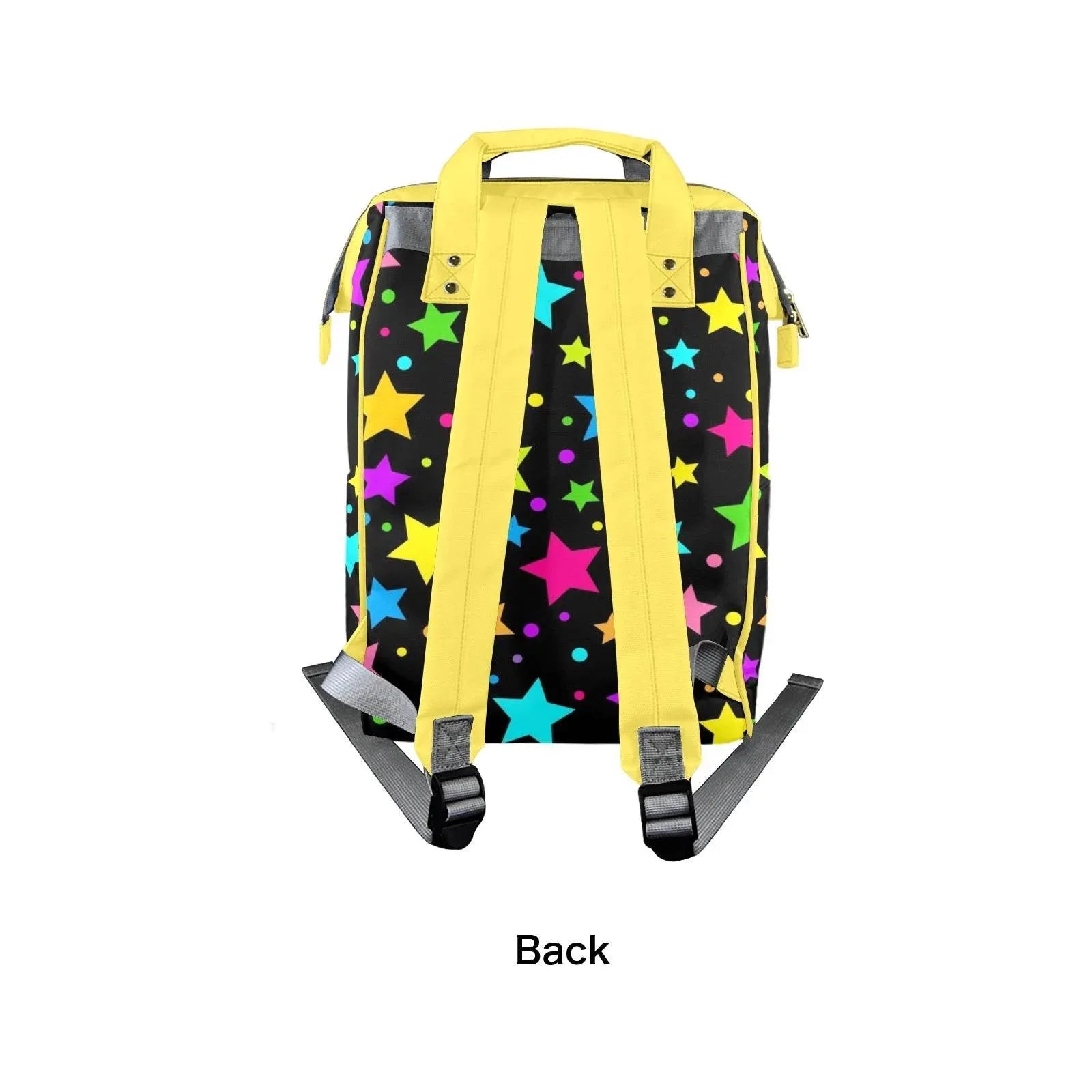Neon Stars Large Diaper Bag