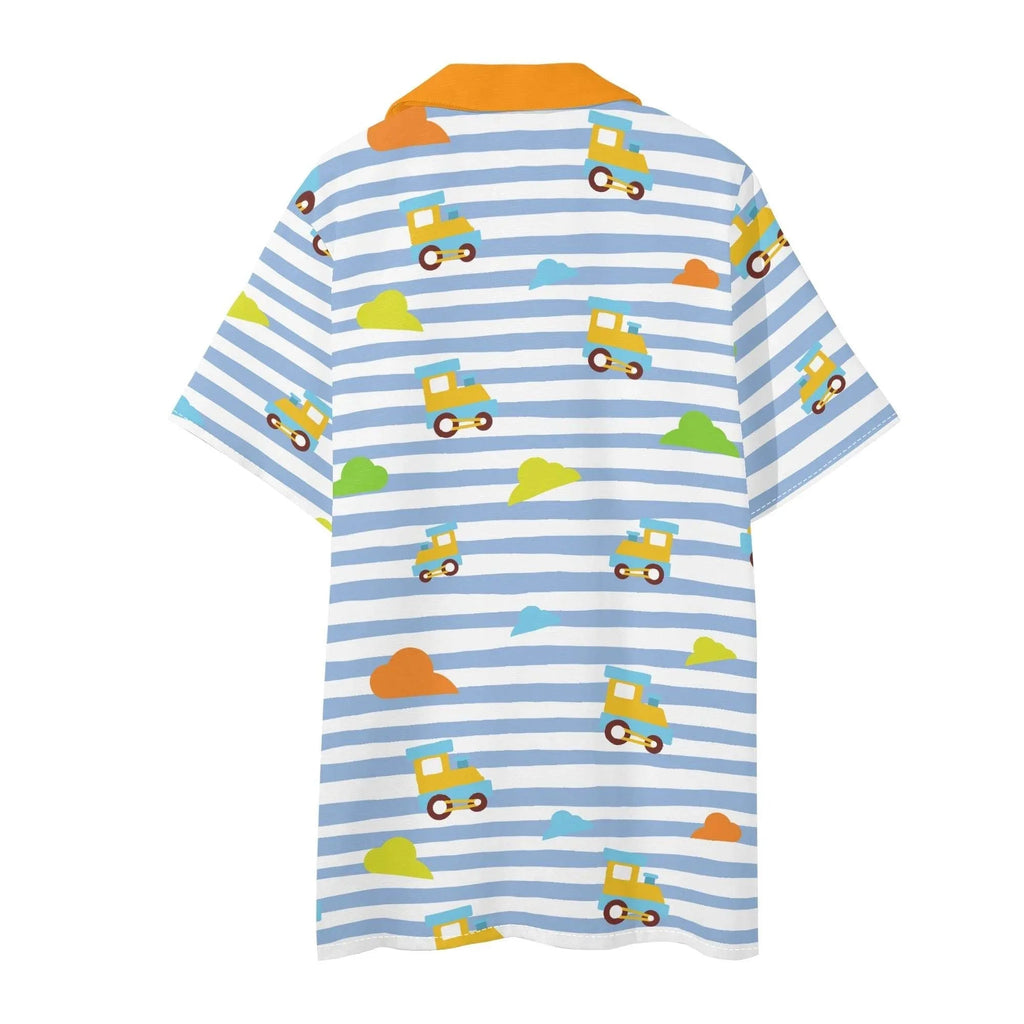 Choo-Choo Stripes Unisex Shorts Set