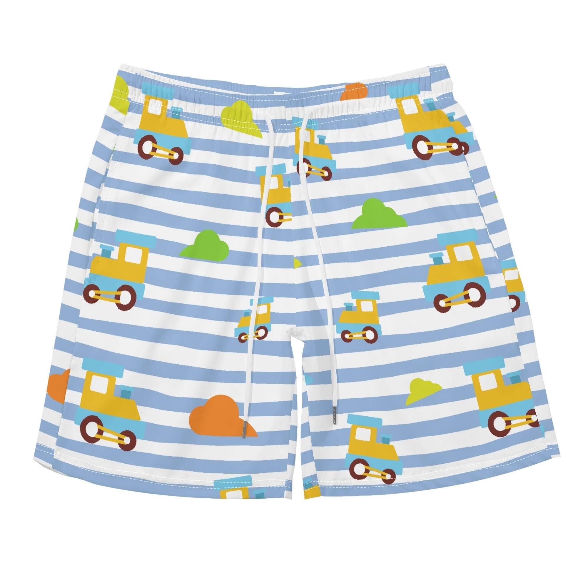 Choo-Choo Stripes Unisex Shorts Set