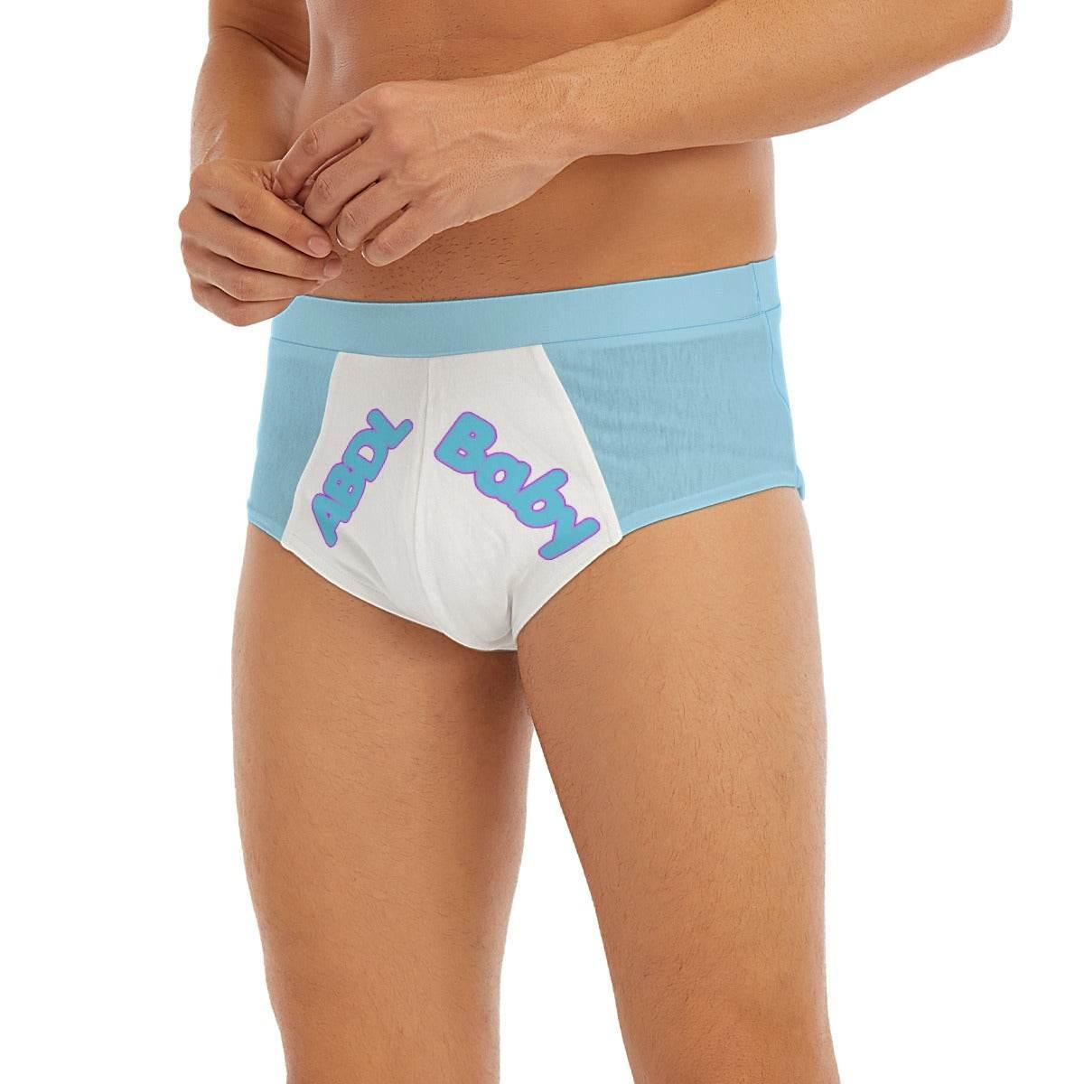 ABDL Baby Blue White Briefs