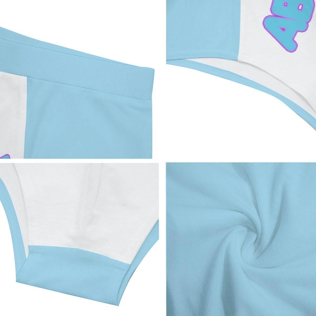 ABDL Baby Blue White Briefs