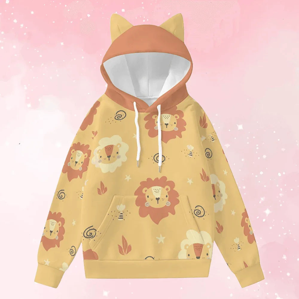 Cute Lion Ears Hoodie