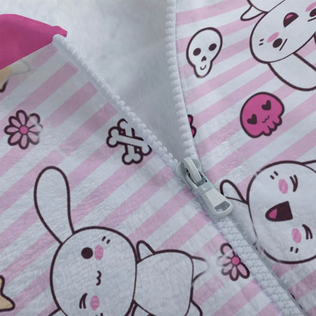 Hop 'n' Stripe Bunny Ears Unisex Hoodie