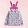 Hop 'n' Stripe Bunny Ears Unisex Hoodie