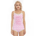 'Mommy's Little Love Bug' Pink Cami Lace Pajamas