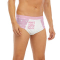 'Mommy's Little Love Bug' Pink White Briefs