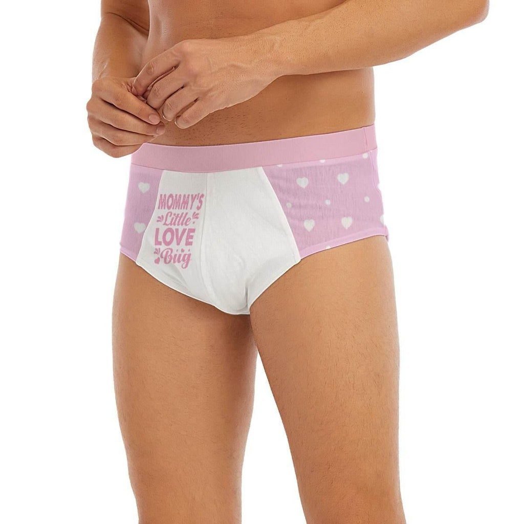 'Mommy's Little Love Bug' Pink White Briefs