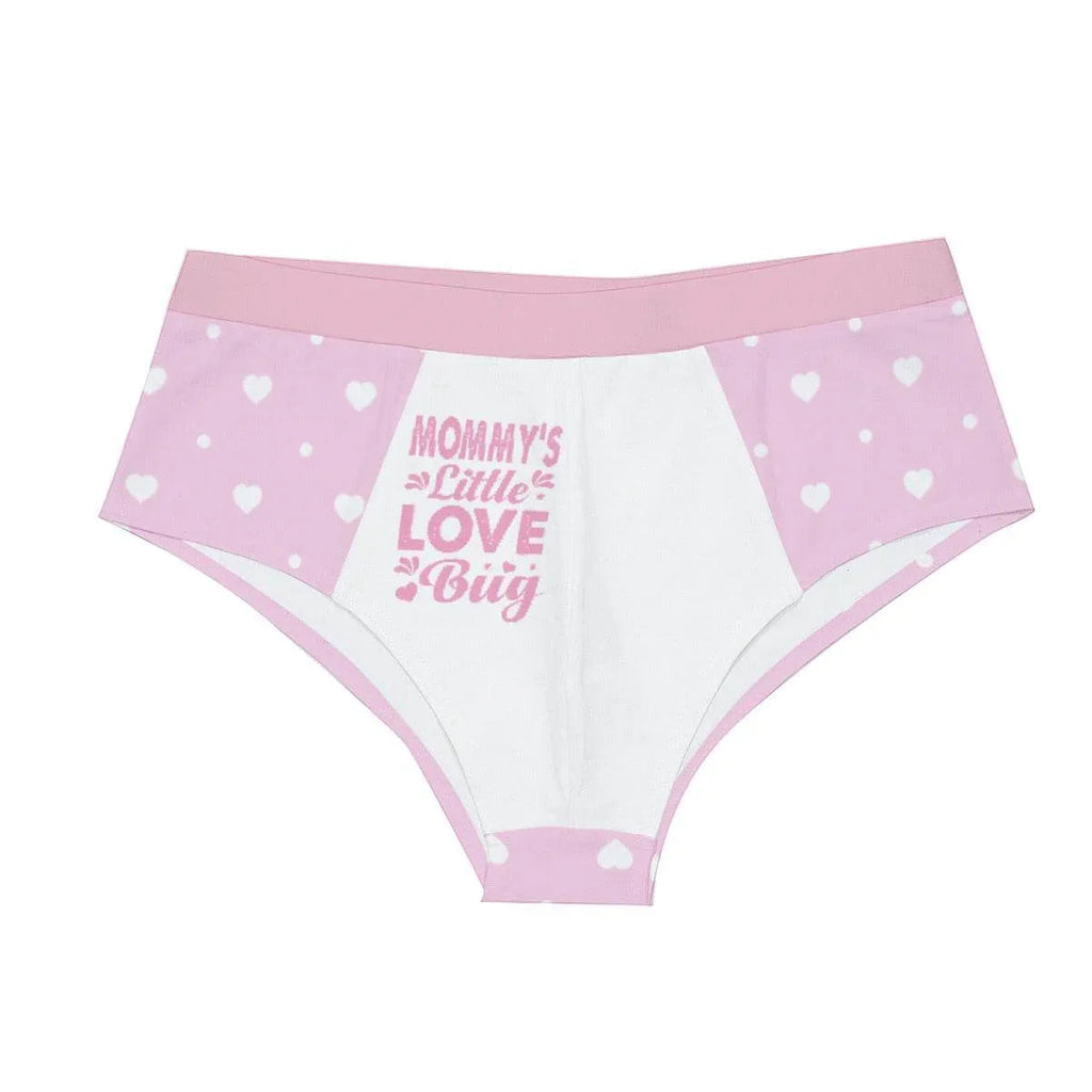 'Mommy's Little Love Bug' Pink White Briefs