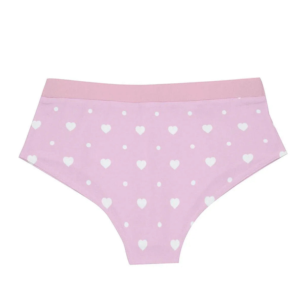 'Mommy's Little Love Bug' Pink White Briefs