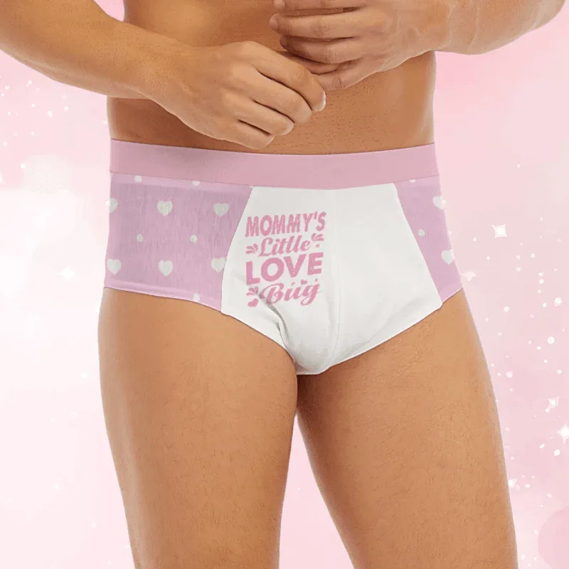 'Mommy's Little Love Bug' Pink White Briefs