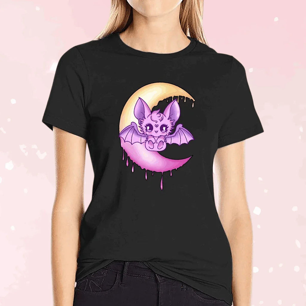 Moonlit Batty Baby Unisex Cotton Tee (Colors)