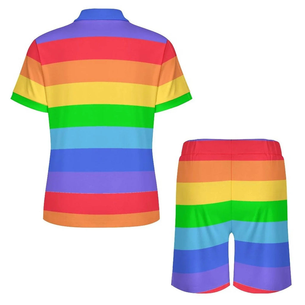 Rainbow Breeze Shorties Set