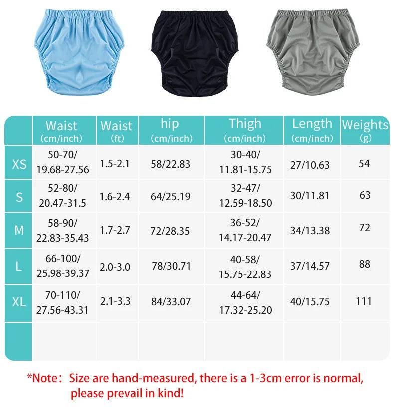 3pcs Snuggle Cloth Adult Diapers (Colors)