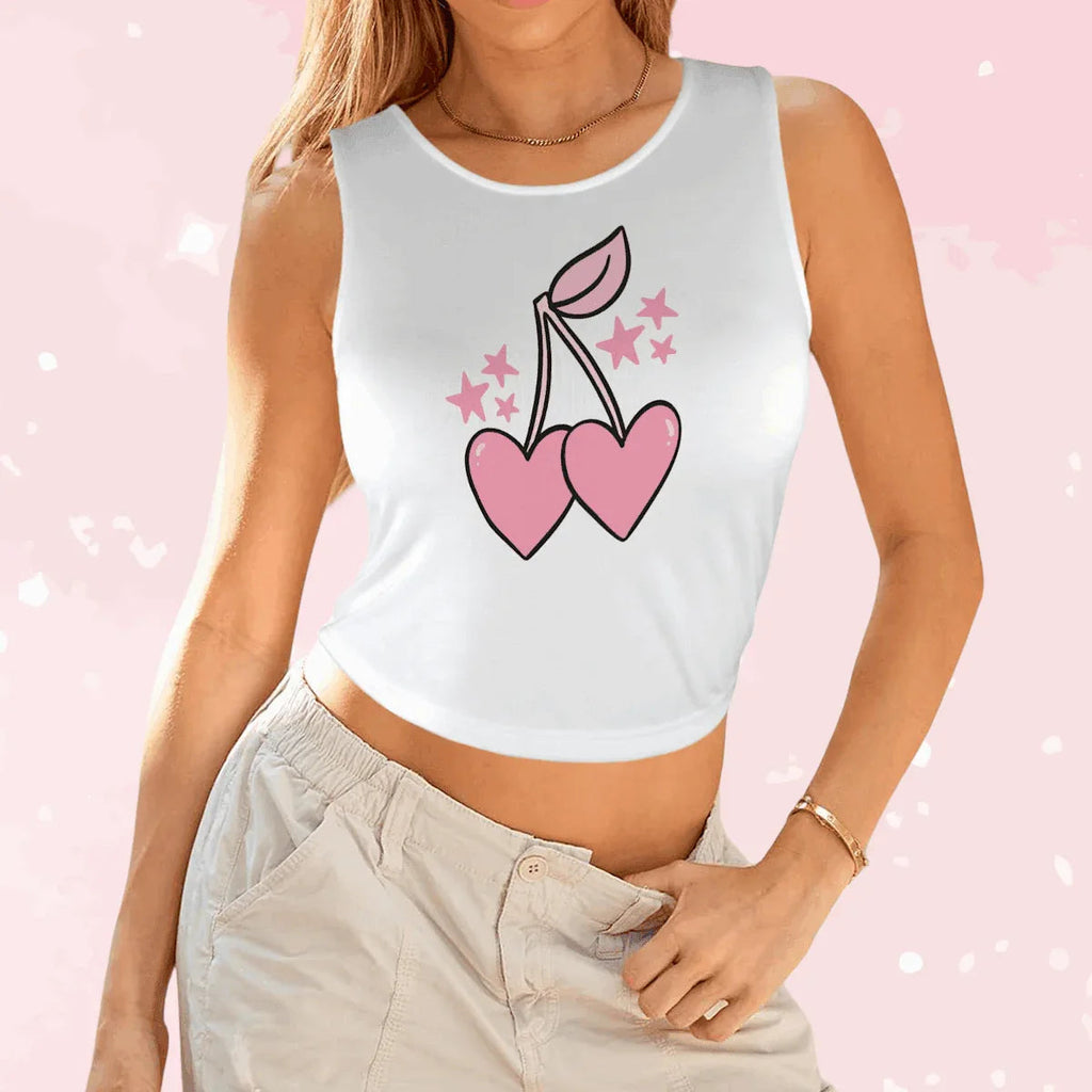 Heart Cherries Tank Top