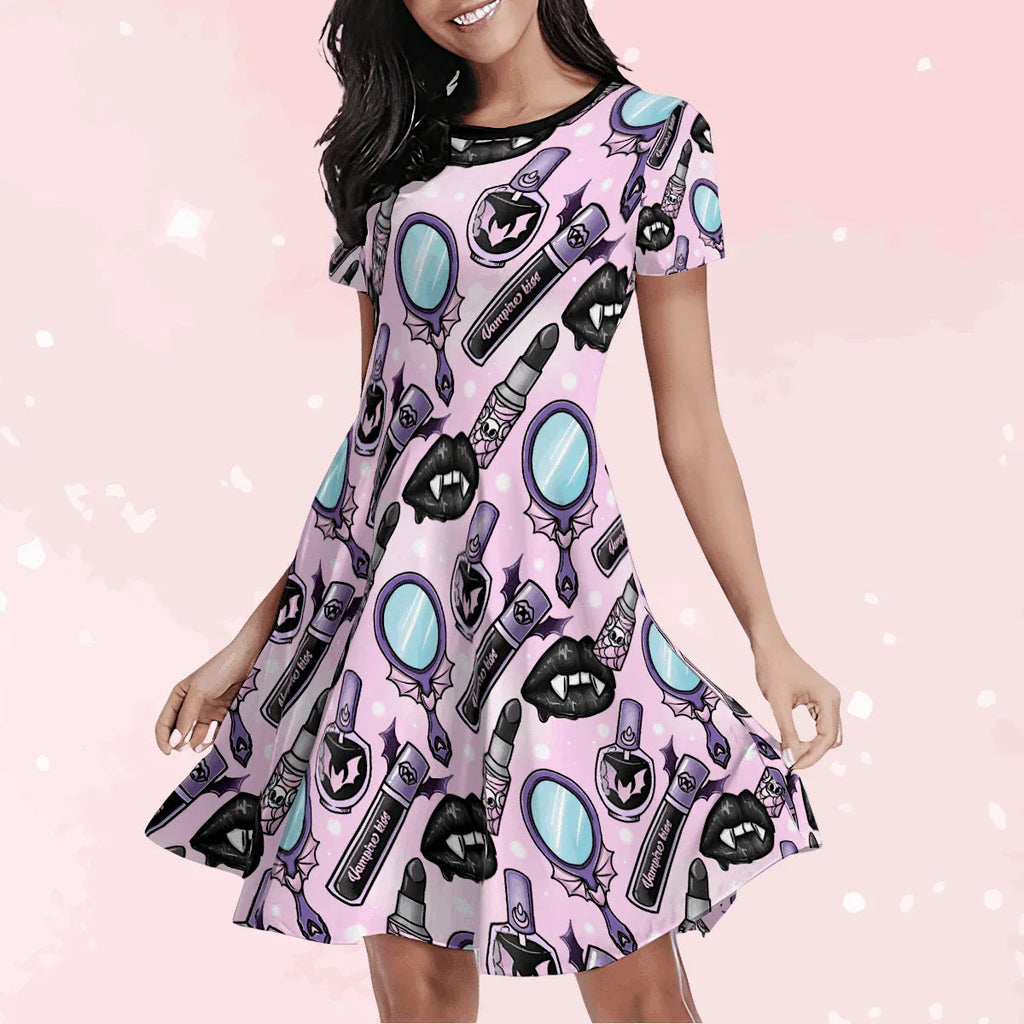 Glam Goth Pastel Play Dress