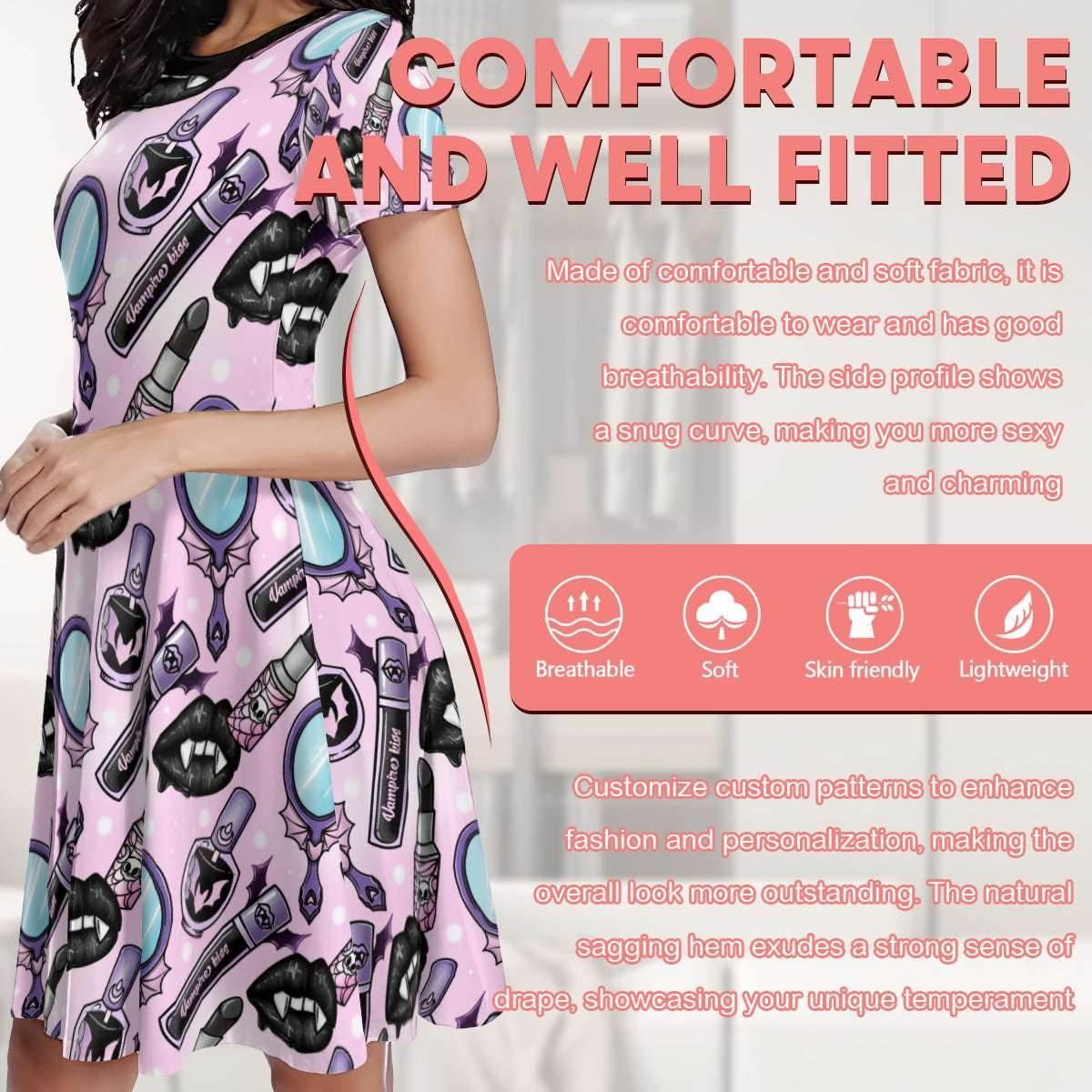 Glam Goth Pastel Play Dress