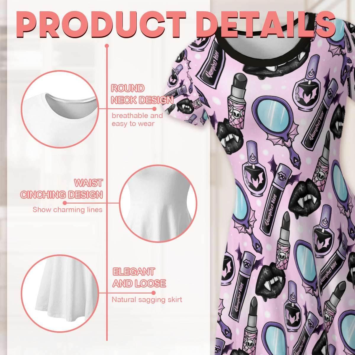 Glam Goth Pastel Play Dress
