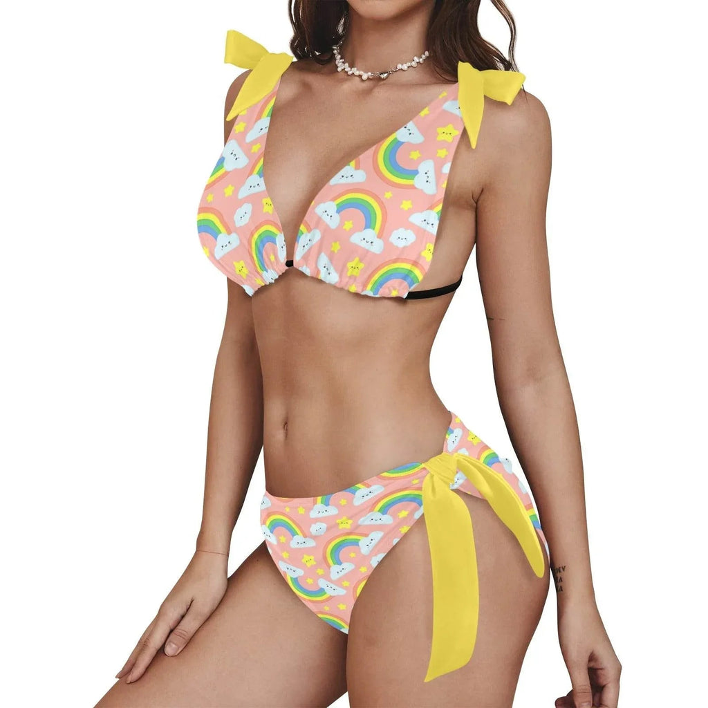 Rainbow Daze Ruffle Bikini