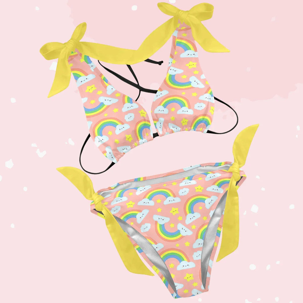 Rainbow Daze Ruffle Bikini